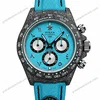 Super Clone Rolex Cosmograph Daytona DIW Turquoise Arabic Carbon 116500LN – Swiss SuperClone
