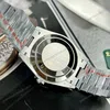 Super Clone Rolex Day-Date Grey Stick Tapestry Dial 228239-0002 40 mm — movement / caseback view