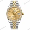 Super Clone Rolex Datejust Gold Dial SRL40 36 mm