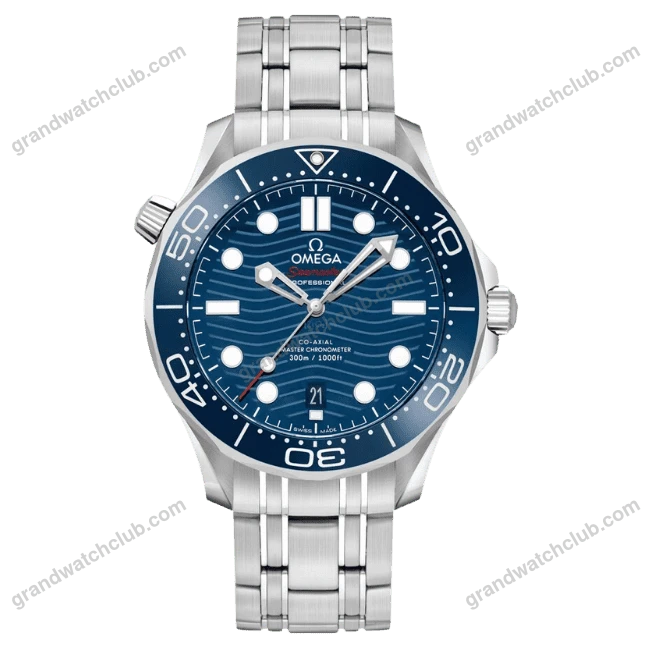 Super Clone Omega Seamaster Diver 300M Co‑Axial Master Chronometer 210.32.42.20.03.001 42mm Blue Dial