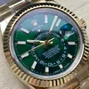 Super Clone Rolex Sky-Dweller Green Dial 336938 (Oyster) β case and bezel