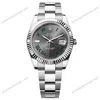 Super Clone Rolex Datejust Rhodium Dial 126334 “Wimbledon” Flutted/Oyster 41 mm