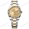 Super Clone Rolex Datejust Champagne Diamond Dial 126333-0011 41 mm