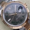 Super Clone Rolex Datejust Slate Roman Dial 126331-0015 41 mm β case and bezel