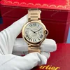 Super Clone Cartier 42mm Steel — dial close-up