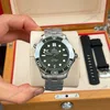 Super Clone Omega Seamaster Diver 300M 42mm Green Dial — case and bezel