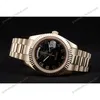 Super Clone Rolex Day-Date Black Dial 41998 40 mm — side profile