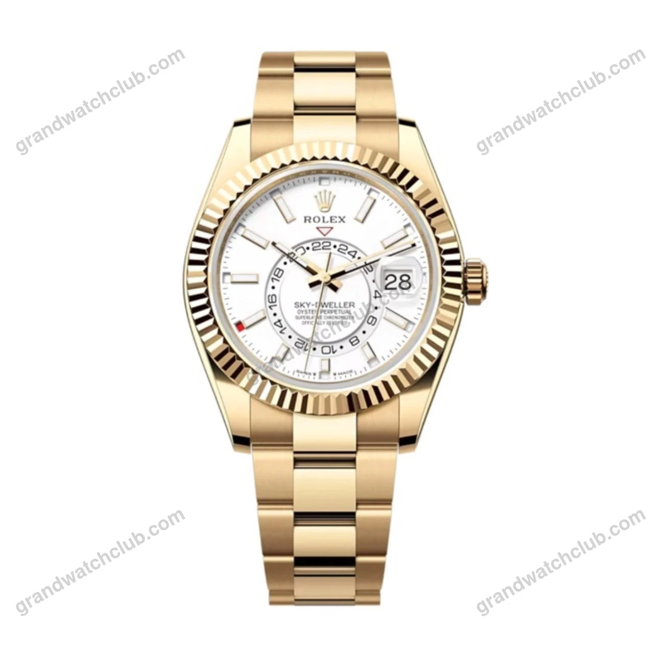 Super Clone Rolex Sky-Dweller Intense white Dial 336938