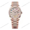 Super Clone Rolex Day-Date Diamond-Paved Dial 128345rbr-0042 36 mm