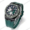 Super Clone Audemars Piguet Royal Oak Offshore 26405ce 44mm Green — case and bezel