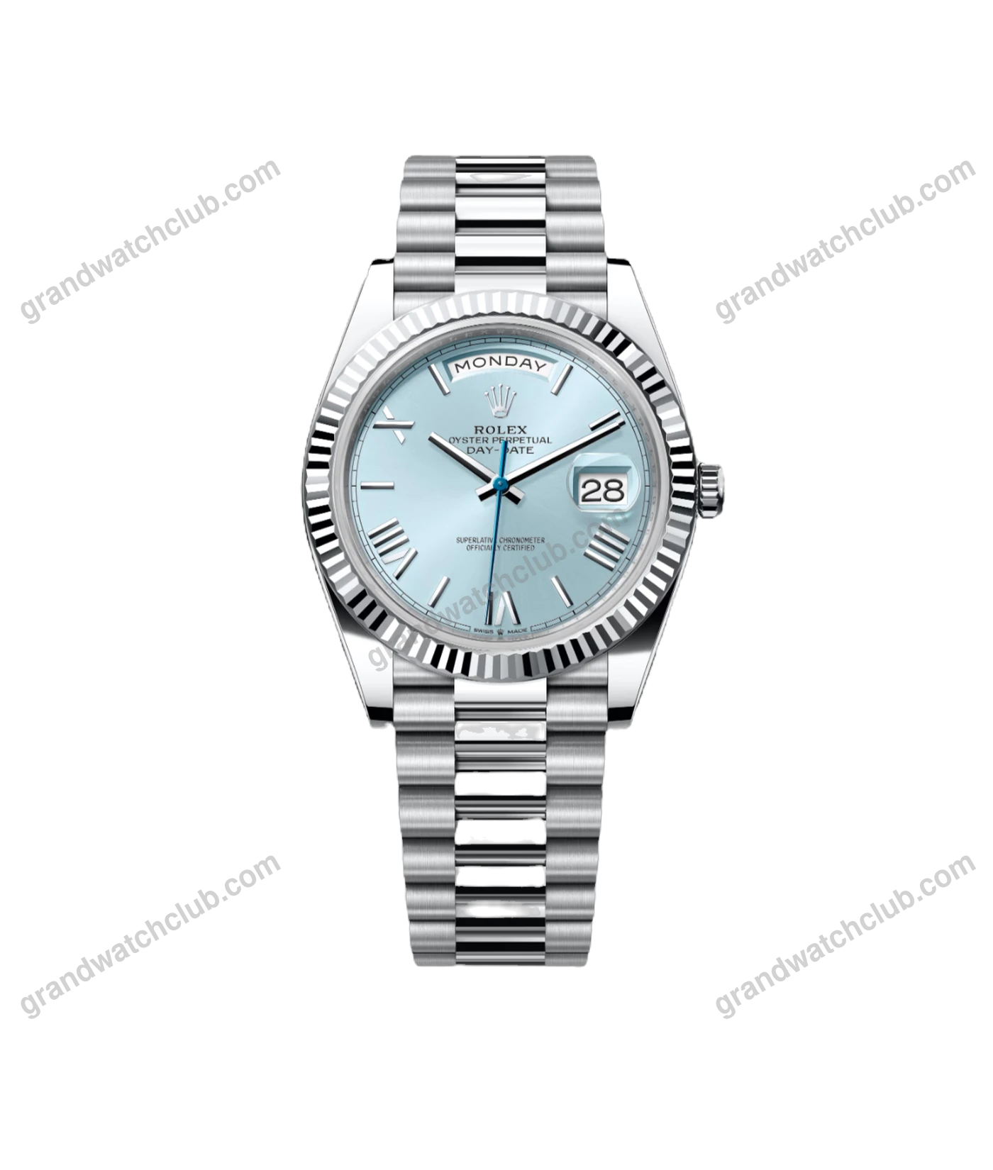 Super Clone Rolex Day-Date - Ice Blue