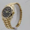 Super Clone Rolex Day-Date Black Dial 228238 40 mm — dial close-up