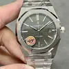 Super Clone Audemars Piguet Royal Oak 15400ST 41mm Grey Dial Steel — dial close-up