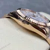 Super Clone Rolex Sky-Dweller Intense white Dial 336935 — on leather display