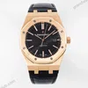 Super Clone Audemars Piguet Royal Oak Selfwinding 15400OR 41mm Rose Gold Steel — dial close-up