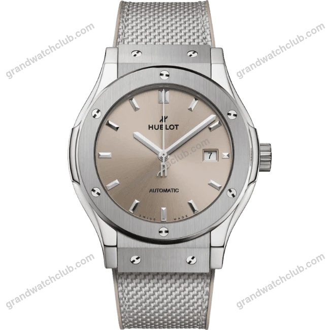 Super Clone Hublot Classic Fusion 42mm Sundunt Dial Titanium