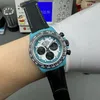Super Clone Rolex Cosmograph Daytona DIW Turquoise Carbon Panda 116500LN – Swiss SuperClone - photo 4