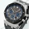 Super Clone Audemars Piguet Royal Oak Offshore Steel 26420ST 42mm Grey Dial — case and bezel