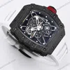 Super Clone Richard Mille RM 35-01 Richard Mille Rafa Cacbon NTPT White Strap 42mm — bracelet detail