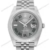 Super Clone Rolex Datejust Rhodium Dial 126300 “Wimbledon” Jubilee 41 mm