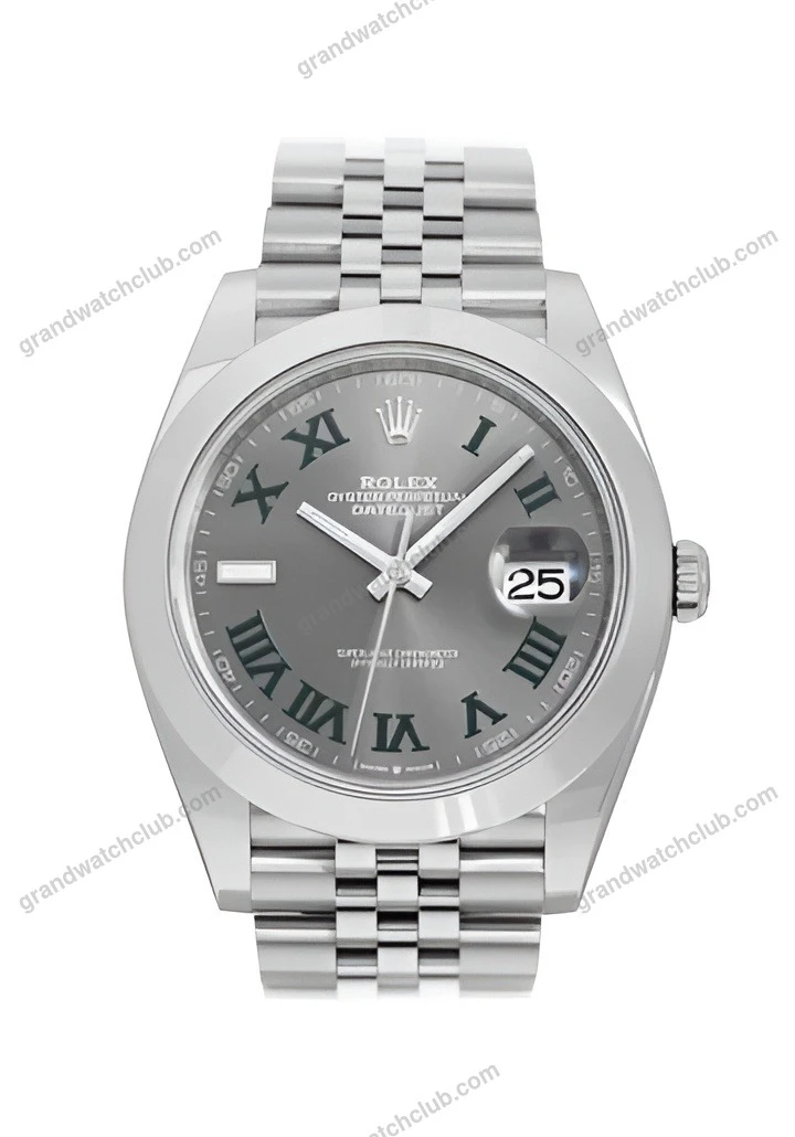 Super Clone Rolex Datejust Rhodium Dial 126300 “Wimbledon” Jubilee 41 mm