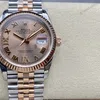 Super Clone Rolex Datejust Rosé Dial 126231-0027 36 mm — dial close-up