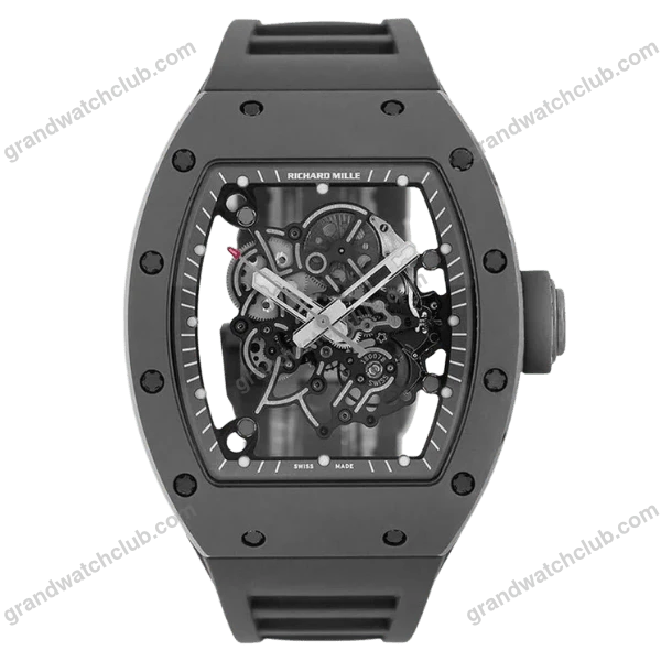Super Clone Richard Mille RM 55 Richard Mille Bubba Watson Titanium Gray Carbon –