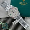 Super Clone Rolex Day-Date Diamond-Paved Dial 128399tbr-0005 36 mm — dial close-up