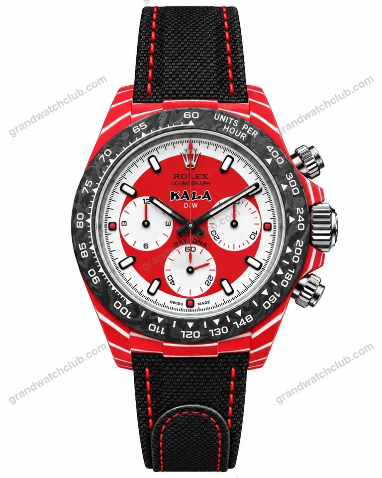 Super Clone Rolex Cosmograph Daytona DIW KAWS Red Carbon 116500LN – Swiss SuperClone