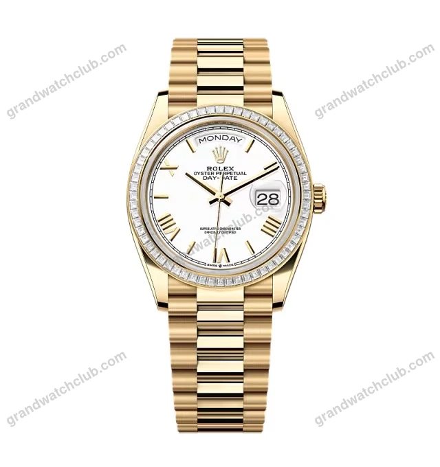 Super Clone Rolex Day-Date White Dial 128398tbr-0026 36 mm
