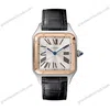 Super Clone Cartier Santos-Dumont 43.5mm W2SA0011 43.5mm x 31.4mm Demi Rose Gold
