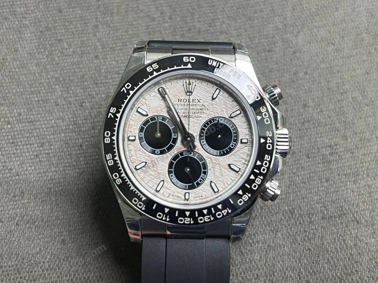 Super Clone Rolex Daytona 126519LN Meteorite Dial — dial close-up