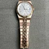 Super Clone Rolex Land-Dweller 40 mm Everose gold (2025) — dial close-up