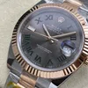 Super Clone Rolex Datejust Slate Roman Dial 126331-0015 41 mm β bracelet detail