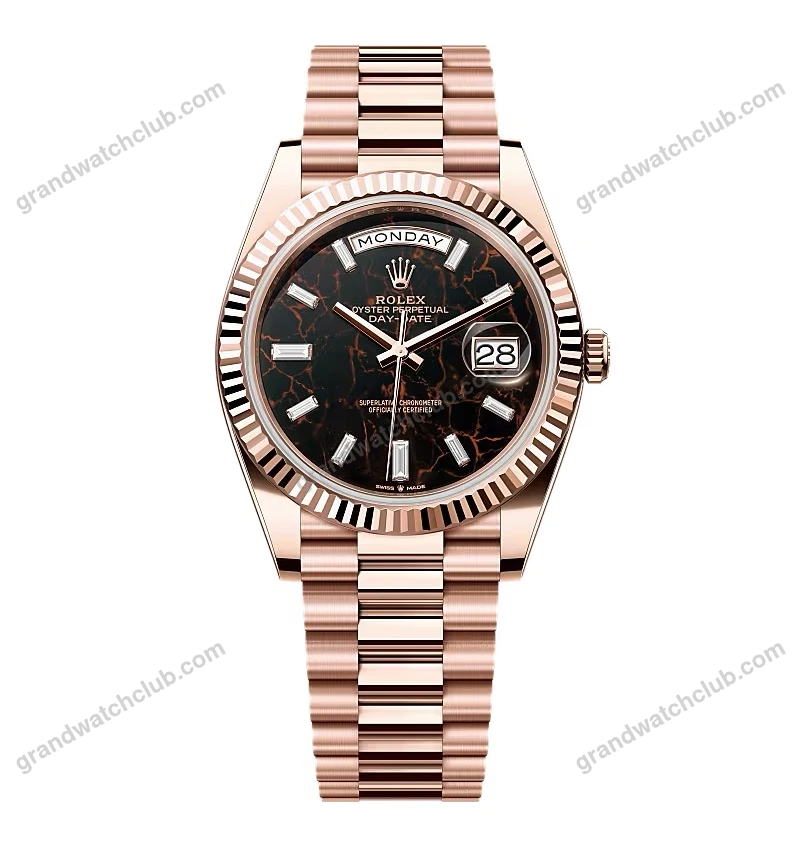 Super Clone Rolex Day-Date Eisenkiesel Diamond Dial 228235-0045 40 mm