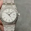 Super Clone Audemars Piguet Royal Oak 37mm 15450ST.OO White Dial Steel — dial close-up