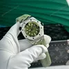 Super Clone Audemars Piguet Royal Oak Offshore Diver 15720ST 42mm Green Dial — dial close-up
