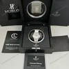Super Clone Hublot Classic Fusion Diamonds Moissanite Pave 38mm Dial Moissanite – Handcrafted Diamod — on leather display