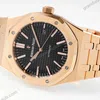 Super Clone Audemars Piguet Royal Oak Selfwinding 15400OR 41mm Black Dial Rose Gold – — clasp and links