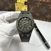 Super Clone Audemars Piguet Royal Oak 41mm Steel Bracelet Carbon — case and bezel