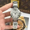 Super Clone Cartier 40mm Steel — dial close-up