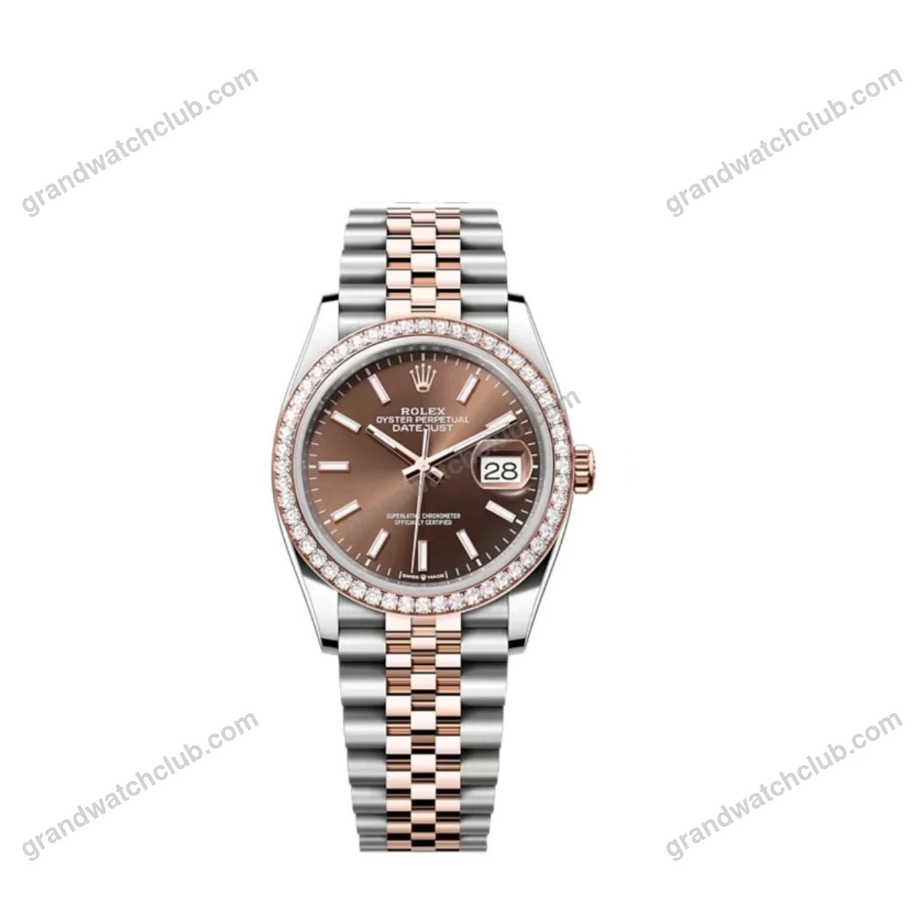 Super Clone Rolex Datejust Chocolate Dial 126281RBR Jubilee 36 mm