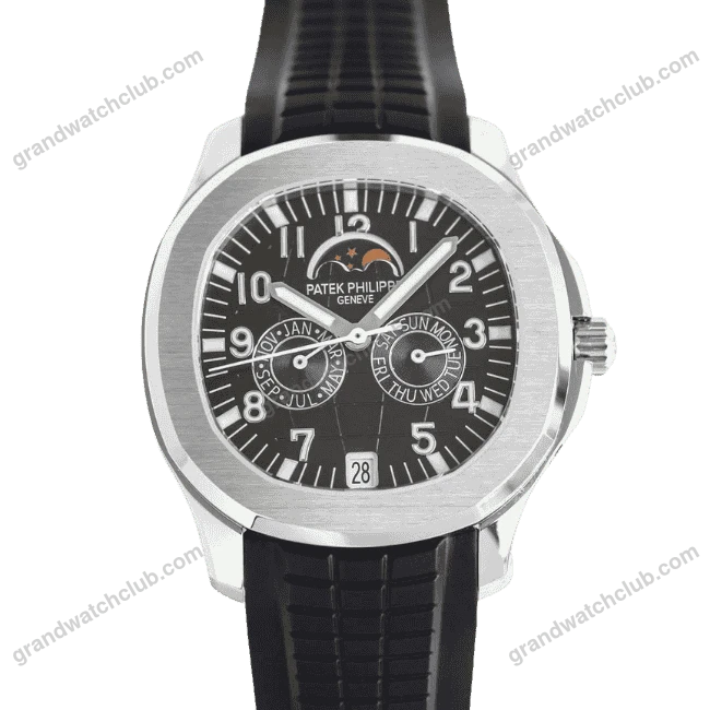 Super Clone Patek Philippe Aquanaut 5261A Moonphase Black 40mm