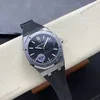 Super Clone Audemars Piguet Royal Oak 15500ST.OO.1220ST.03 41mm Black Rubber Strap — movement / caseback view