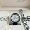 Super Clone Omega Speedmaster Apollo 13 Silver Snoopy 311.32.42.30.04.003 42mm — on leather display