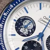 Super Clone Omega Speedmaster 50th Anniversary Co-Axial Chronometer Chronograph 310.32.42.50.02.001 42mm “Silver Snoopy Award” — movement / caseback view