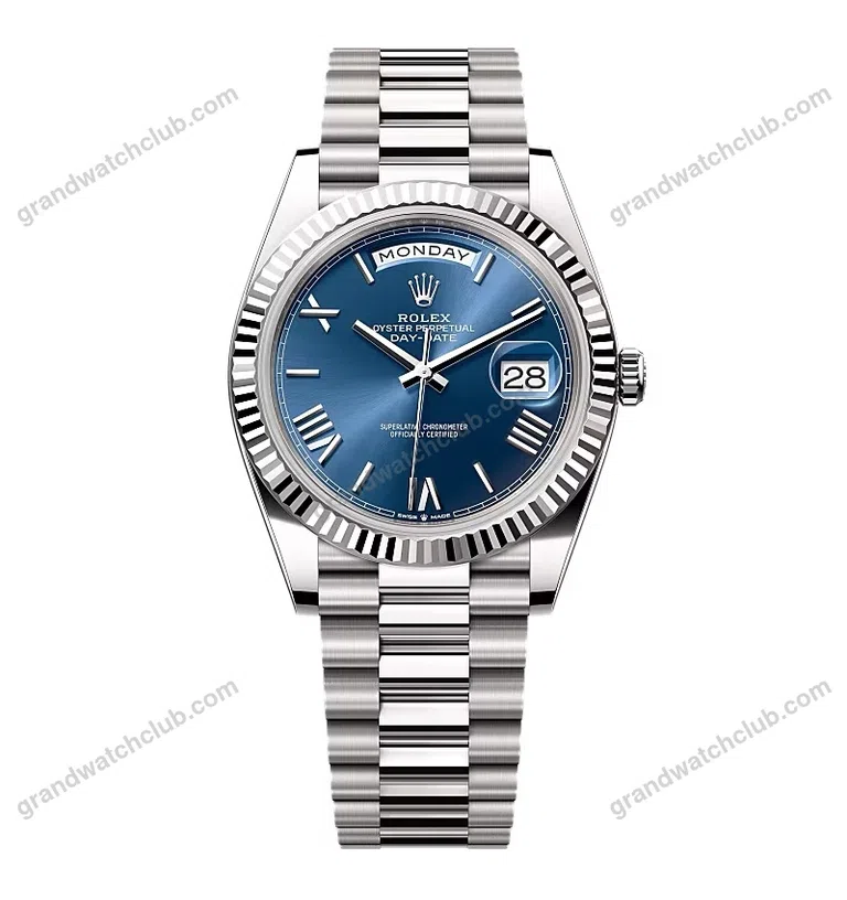 Super Clone Rolex Day-Date Blue Dial 228239-0007 40 mm