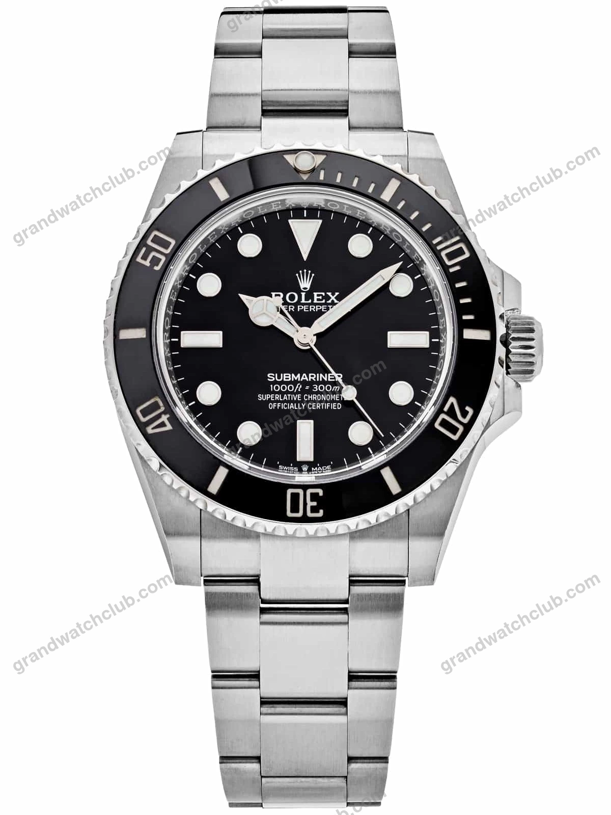 Super Clone Rolex Submariner Black Dial 124060 No-Date