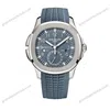 Super Clone Patek Philippe Aquanaut 40mm Rubber Strap Steel