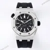 Super Clone Audemars Piguet Royal Oak Offshore 15710ST 42mm Black Dial – — dial close-up